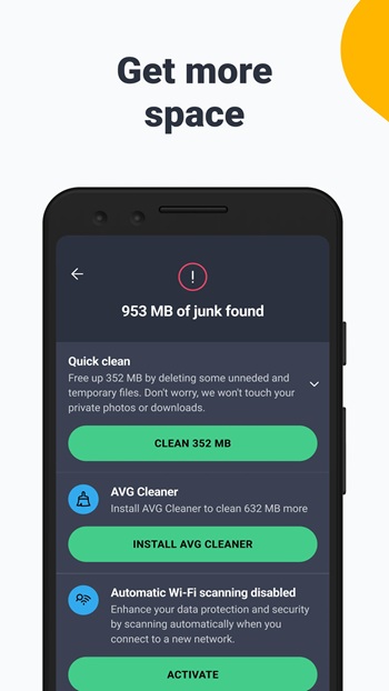 AVG AntiVirus Use App on Android