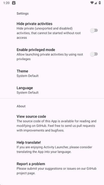 Activity Launcher For Android Devices
