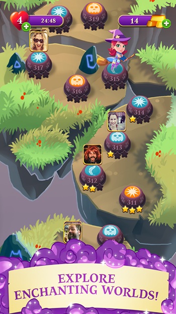 Bubble Witch Saga 3 APK Run on Android