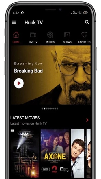 Hunk TV APK For Android Devices