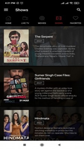 Hunk TV APK Android Version