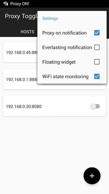 Proxy Toggle APK Run on Android