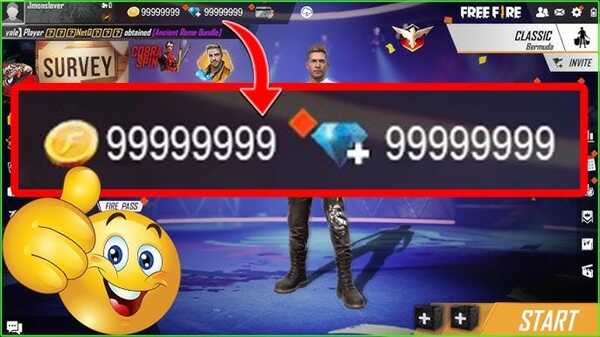 Free Fire Unlimited Diamond 999999 APK Free Download