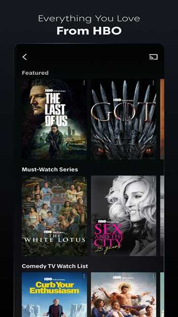 HBO Max Get it on Android