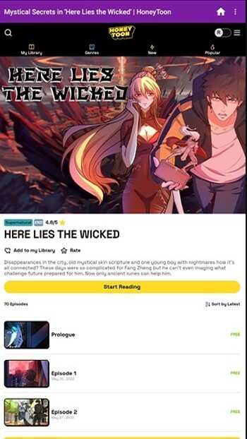 HoneyToon Click to download APK