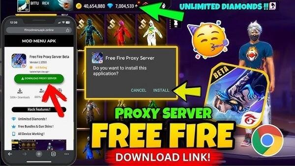 Proxy Server Free Fire APK Android 